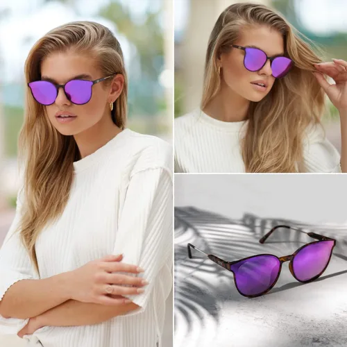 Miniatura 3 de WearMe Pro - Gafas de sol modernas redondas de moda para mujer