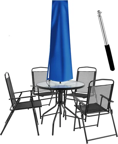 Miniatura 12 de Cubiertas de paraguas OKPOW para paraguas al aire libre - Cubierta de paraguas pequeña de patio para paraguas de mesa al aire libre de 6 pies a 9