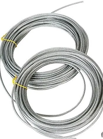 Miniatura 2 de Cable de tendedero de 50 a 250 pies, recubierto de vinilo, resistente, 500 libras, flexible, duradero, lo mejor para poleas de lavado (150 pies)