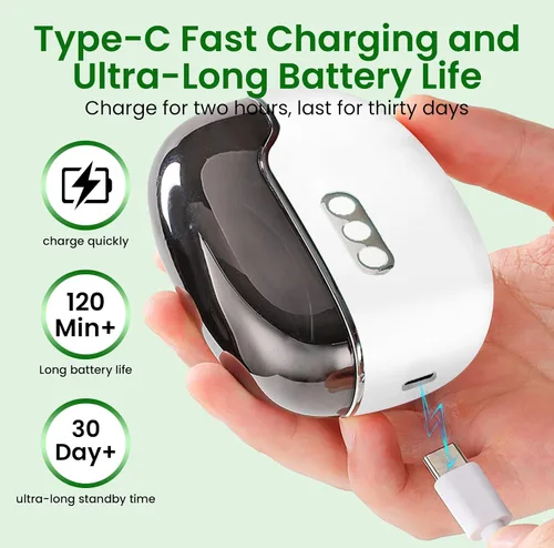 Miniatura 2 de Cortauñas eléctrico 3 en 1 mejorado con colector y luz LED, cortaúñas eléctrico automático para mujeres y hombres, lima de uñas para bebés, niños