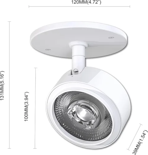 Miniatura 2 de Foco LED moderno, accesorio de iluminación monopoint de acento para interiores, 10 W, 3000 K, para estantería, galería de arte, dormitorio, sala