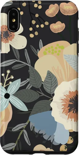 Miniatura 11 de Funda para iPhone 13 Pro Max Boho Wildflower Garden Botanical Floral Pattern (negro)