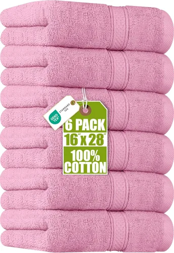Miniatura 29 de Utopia Towels- Paquete de 6 toallas de mano prémium, 100% algodón hilado en anillo, ultrasuaves y altamente absorbentes, 18 oz/m2 (600 g/m2), 16 x