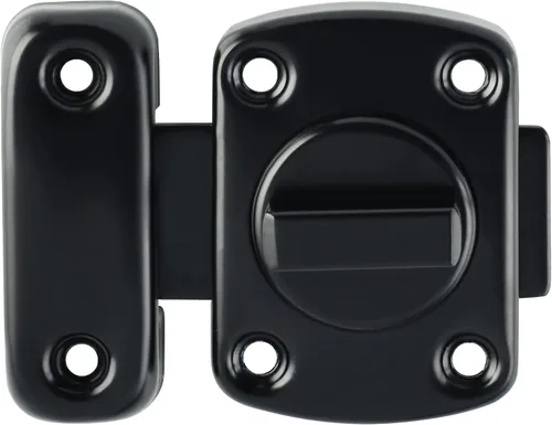 Miniatura 16 de Alise MS220B-2P - 2 pestillos de puerta deslizante, tamaño mediano, seguridad de doble cara, rotación, herrajes para caja de almacenamiento, Negro