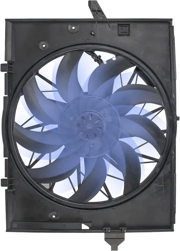 Miniatura 7 de AUTOKAY Conjunto de ventilador de refrigeración del motor, reemplazo del ventilador del radiador de refrigeración para BMW E60 525 530 545 645 E65