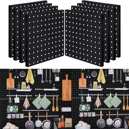 Miniatura 11 de Tableros de clavijas, paneles organizadores de pared, tableros de clavijas para pared, sala de manualidades, cocina, garaje, sala de estar, baño