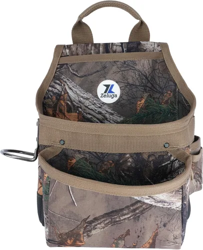 Miniatura 8 de Zeluga 20-117 Bolsa de herramientas de 10 bolsillos, de piel resistente para rigger, negra