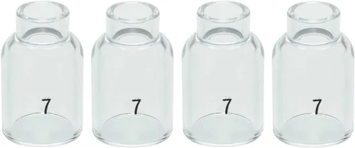 Miniatura 16 de RIVERWELD TIG - Vasos de vidrio con boquilla de cuarzo transparente 53N60 6# 3/8 pulgadas 0.374 in, 53N61 7# 7/16 pulgadas 0.433 in, 53N61S 8# 1/2