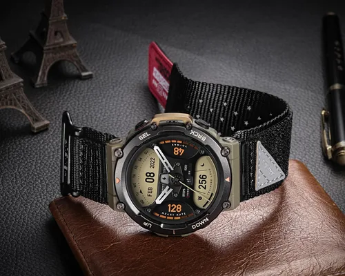 Miniatura 3 de Watch Bands Compatible with Amazfit T-Rex 2, Millitary Nylon Strap With Hook and Loop Design and Tools included
