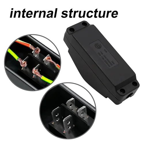 Miniatura 6 de Interruptor de cable en línea impermeable AC/DC 12V-250V On/Off Interruptor de botón de cable resistente