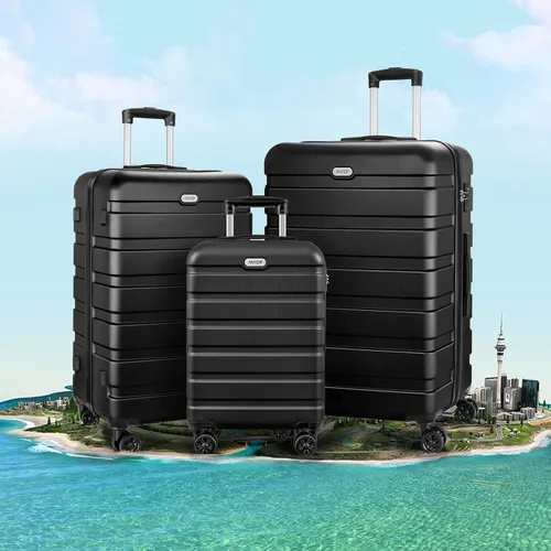 Miniatura 2 de AnyZip Maleta ligera de policarbonato ABS con 4 ruedas universales TSA Lock Negro