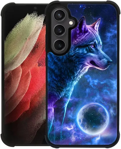 Miniatura 259 de CARLOCA Funda compatible con Samsung Galaxy S22 Ultra, diseño gráfico de Star Howling Wolfs Samsung Galaxy S22 Ultra, diseño gráfico, a prueba