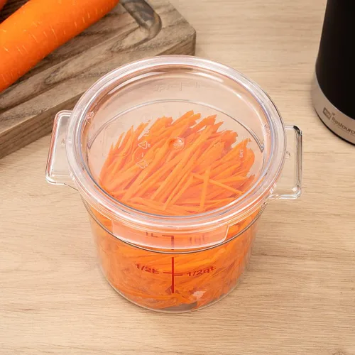 Miniatura 8 de Restaurantware -Solo tapa: Tapa de contenedor de almacenamiento de alimentos Met Lux, 1 tapa redonda para marinar - Los contenedores se venden por