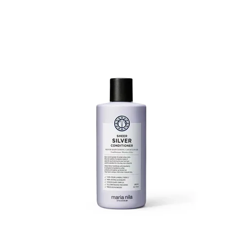 Miniatura 5 de Maria Nila Sheer Silver, Silver/Purple Conditioner, Neutralizes Brassy Yellow/Golden Shades in Blonde, White & Grey Hairs, Violet Pigments Gives