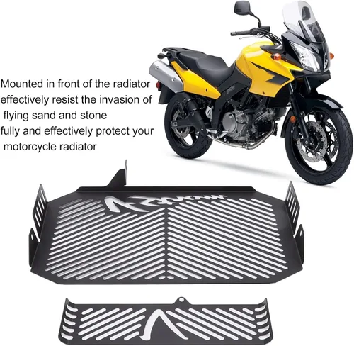 Miniatura 4 de Protector de rejilla de radiador, cubierta de parrilla de agua para motocicleta, protector de radiador de aceite de repuesto para DL650 V STROM 2004