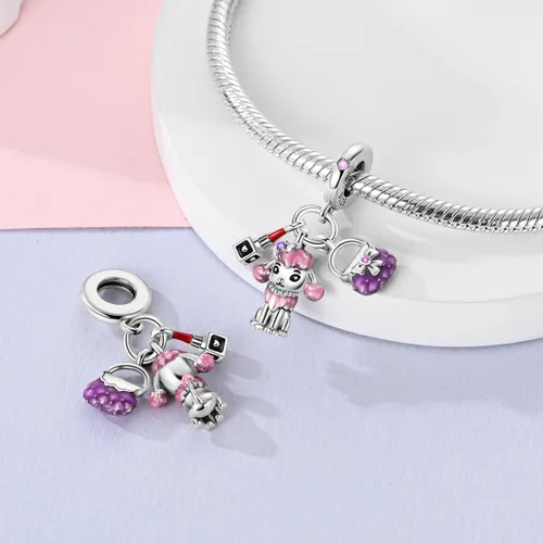 Miniatura 90 de Hapour Dijes de plata de ley 925 para pulseras, collar, joyería europea, colgante de cuentas para mujeres y madres