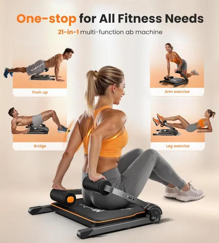 Miniatura 3 de Niceday Equipo de Entrenamiento Abdominal, Máquina de Abdominales para Entrenamiento de Estómago, Máquina Entrenadora de Abdominales para el Hogar