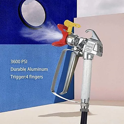 Miniatura 3 de Pistola de pulverización de pintura sin aire con junta giratoria de 517 puntas 3600PSI Pistola de pulverización de alta presión