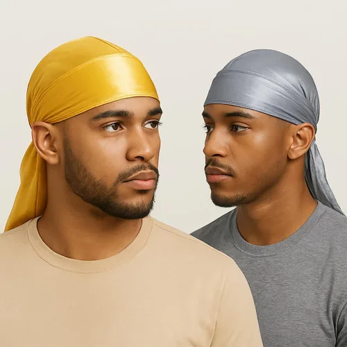Miniatura 6 de Premium Durag Pack for Men, Silky Doo Rag for 360 540 720 Waves