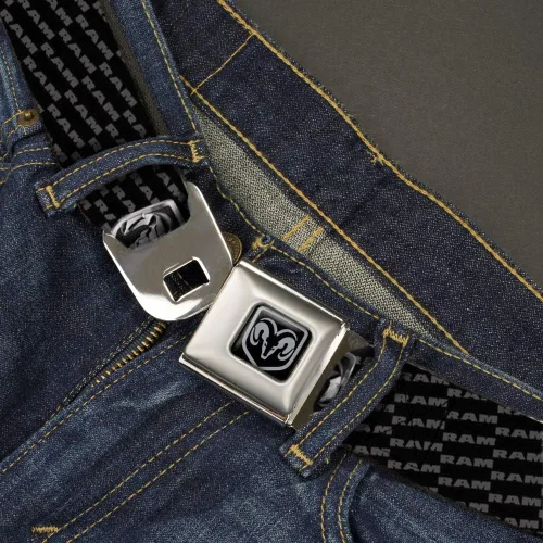 Miniatura 2 de Buckle-Down Men's Seatbelt Belt Ram Regular, Multi, 1.5" Wide-24-38 Inches