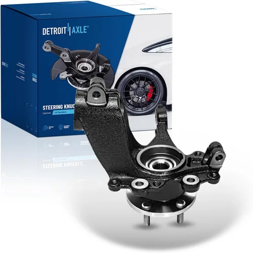 Miniatura 43 de Detroit Axle - Conjunto de manguetas de dirección delanteras de 2 piezas para Hyundai Accent 06-11, 2 manguetas de dirección y conjunto de buje