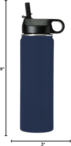 Miniatura 7 de LaserGram Botella de agua de doble pared abatible de 12 onzas con pajilla, versículo bíblico filipenses 4-13, grabado personalizado incluido