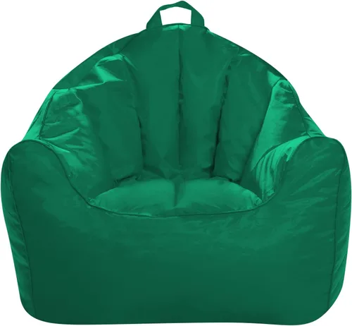 Miniatura 28 de Posh Beanbags - Sillón puff grande, 38 pulgadas, color azul rey sólido Nylon suave - Azul real