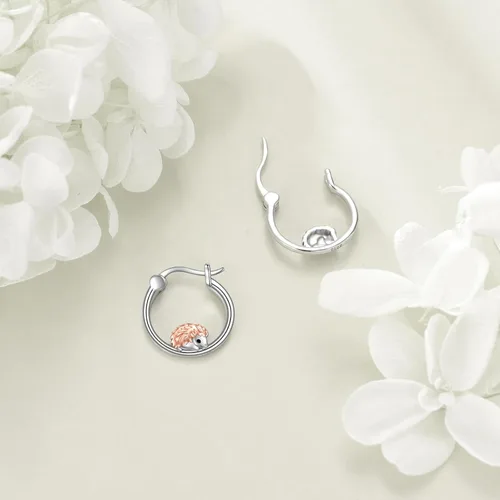 Miniatura 72 de VONALA Bonitos aretes de aro de plata de ley 925, regalos de cumpleaños para mujer