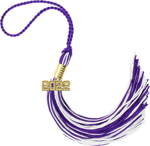 Miniatura 285 de Borla de graduación Aqua 2022, todos los colores escolares disponibles, fabricada en Estados Unidos