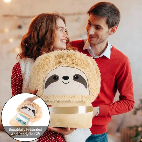 Miniatura 7 de Manta con Capucha Usable de Perezoso para Adultos – Súper Suave, Cálida y Acogedora de Felpa de Franela y Vellón Tipo Manta y Capucha Sherpa Tipo