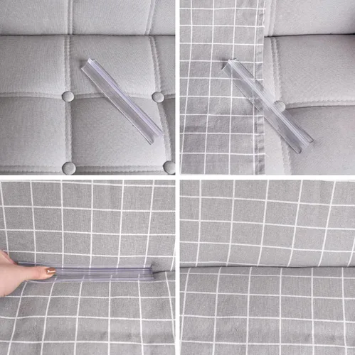 Miniatura 5 de Thyores Paquete de 6 fundas de silicona duraderas para sofá, funda antideslizante para sofá, sillón y funda de muebles que se mantienen en su lugar