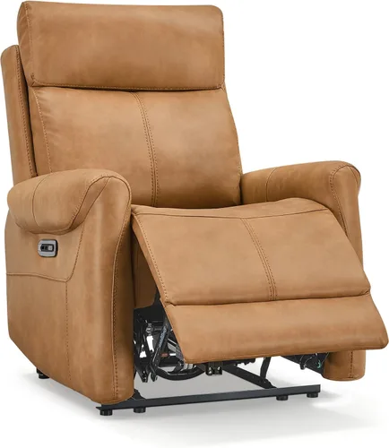 Miniatura 18 de KISLOT Silla reclinable de cuero para adultos, abrazador de pared, RV reclinable con puertos de carga USB, sofá reclinable de energía eléctrica