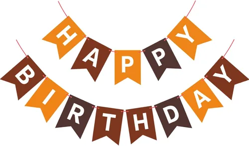 Miniatura 12 de Pancarta Negra de Feliz Cumpleaños Letrero Banderín Guirnalda de Feliz Cumpleaños para Niños Niña Mujer Cumpleaños Decoraciones de Fiesta de Té