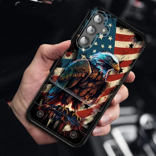 Miniatura 6 de Funda para Galaxy S24 Plus con soporte, doble capa híbrida de policarbonato duro y silicona suave, resistente a prueba de golpes, funda protectora