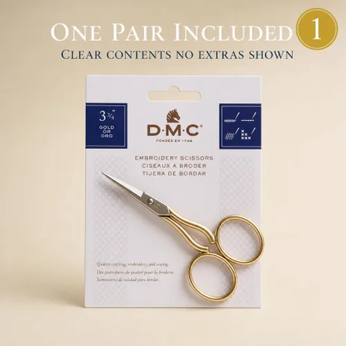 Miniatura 4 de DMC 6123/3 Tijeras para bordar - 3-3/4 pulgadas - Dorado/Plata