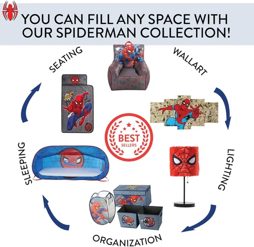 Miniatura 6 de Lienzo decorativo para pared de Marvel Spider-Man (4 piezas)