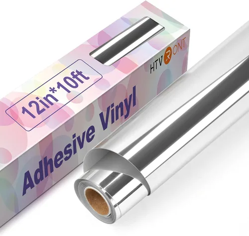 Miniatura 37 de HTVRONT - Vinilo azul claro permanente - Rollo de vinilo adhesivo azul claro brillante de 12 pulgadas x 14 pies compatible con máquina de corte
