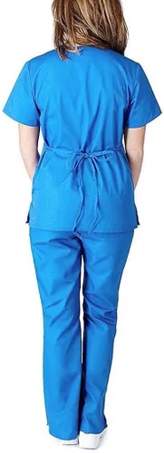 Miniatura 8 de Conjuntos de ropa quirúrgica para mujer, uniforme de enfermera, camiseta y pantalón deportivo, ropa de trabajo, elástico, de manga corta, cuello