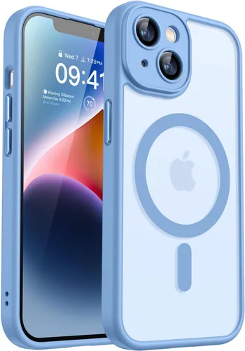 Miniatura 122 de CANSHN Funda magnética compatible con iPhone 17 Pro, mejorada [protección completa de la cámara] [compatible con Magsafe] [mate translúcido] funda