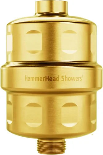 HammerHead Showers® Cabezal de Filtro de Ducha de Metal Sólido – Filtro de Ducha KDF 55, Filtros de Ducha Universales de Alta Presión para Eliminar
