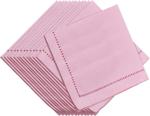 Miniatura 108 de SARO LIFESTYLE Servilleta de cóctel con borde cosido (juego de 12), negro, 6"x6