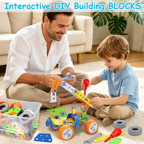 Miniatura 5 de Juguetes STEM 10 en 1 para niños de 4 5 6 7 8 años + años, regalos de cumpleaños, juguetes de construcción, kits de actividades para niños de 4 a 8