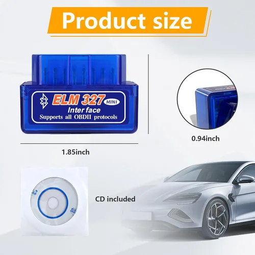 Miniatura 2 de Dickno ELM327 OBDⅡ Escáner de diagnóstico automático para coche, herramienta de escaneo Bluetooth automotriz profesional y lector de código