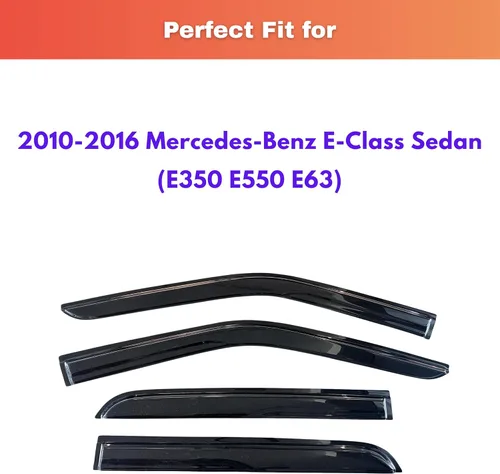 Miniatura 40 de KPY Visor de ventana compatible con Kia Soul 2009-2013, Protector contra lluvia de 4 unidades, deflectores de ventilación de ventana lateral