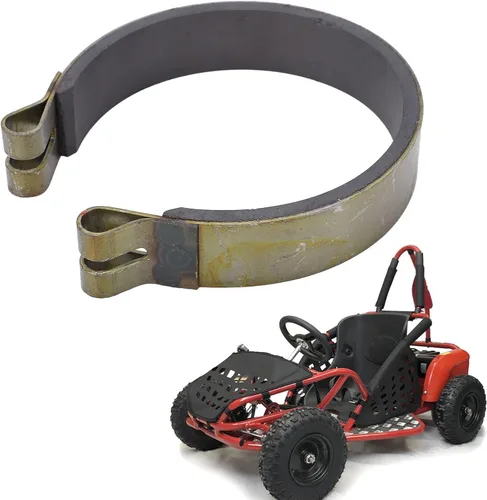 Miniatura 3 de Fydun Banda de freno de 4 pulgadas, kit de pasador de banda de freno de acero y cerámica de alto rendimiento de 7/8 pulgadas de ancho para Go Karts