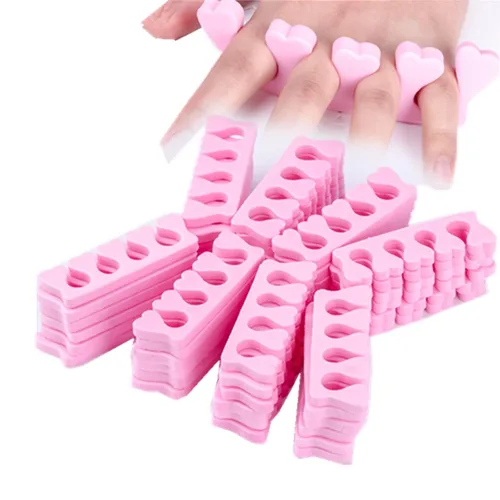 Emivery 50 separadores de uñas rosadas para manicura y pedicura para mujeres y niñas