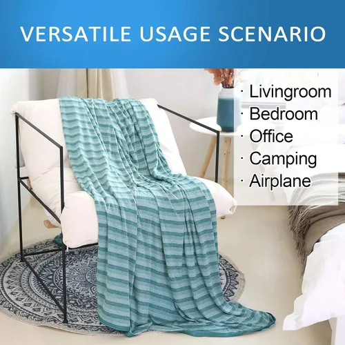 Miniatura 5 de Ailemei Direct Manta refrescante para personas que duermen con calor, efecto frío de doble cara, manta de verano ligera y transpirable para sofá
