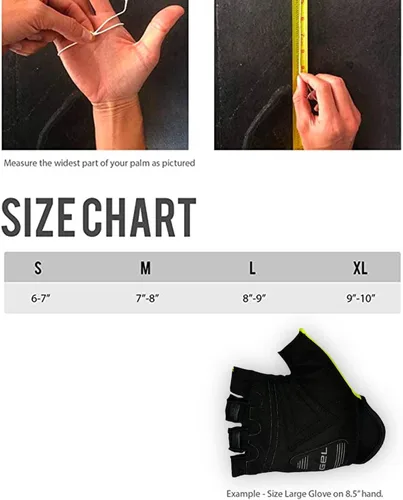 Miniatura 4 de Guantes de ciclismo de verano de alta visibilidad, altamente reflectantes y fluorescentes