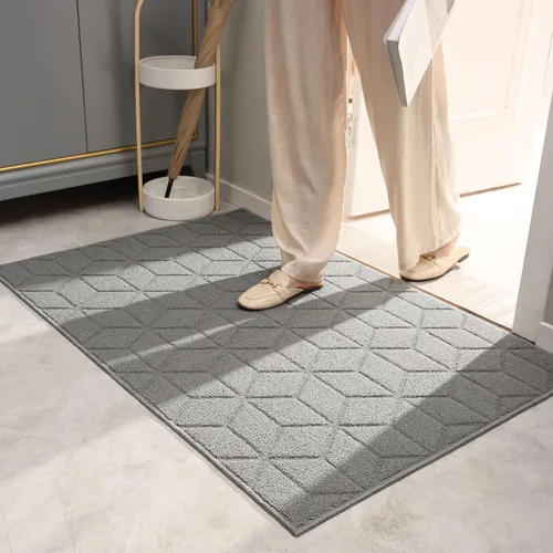 Miniatura 46 de GRANNY SAYS Tapete para puerta, de 32 x 20 pulgadas, tapete de bienvenida para exteriores, antideslizante, absorbe la suciedad para la entrada