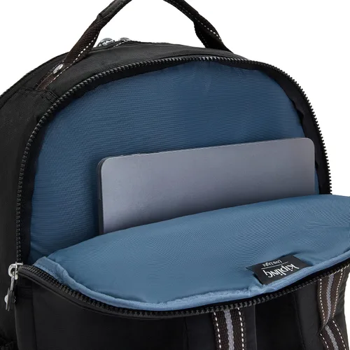 Miniatura 9 de Kipling Mochila para laptop Seúl extra grande de 17 pulgadas para mujer, duradera, espaciosa con correas acolchadas para el hombro, bolsa escolar